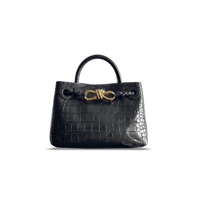 BOTTEGA VENETA CROCODILE SKIN ANDIAMO 777614 (22*15.5*9cm)